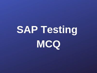 SAP Testing
